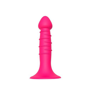 picture of Sprial Silicone Dildo with Suction Cup Pink
