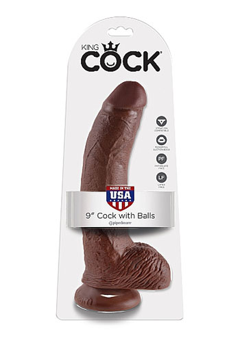 picture of King Cock 9 Cock With Balls  Brown