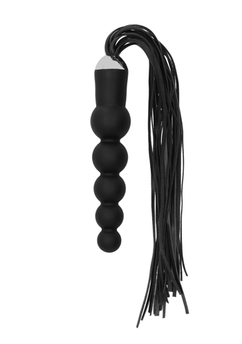 picture of Black Whip with Curved Silicone Dildo