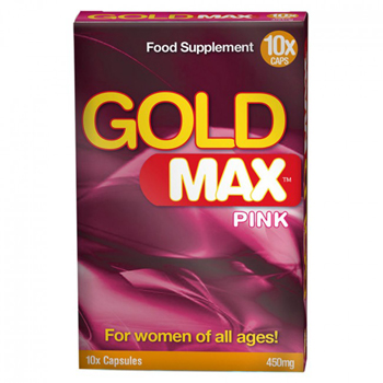 picture of Gold MAX Pink 10 Pack For Women No Colour 450mg