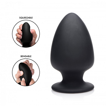 Buy Squeezable Silicone Anal Plug - Large Toy